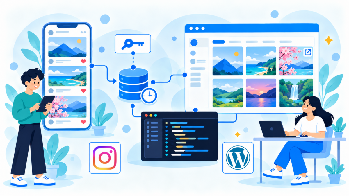 WordPressにインスタグラムの投稿一覧を表示