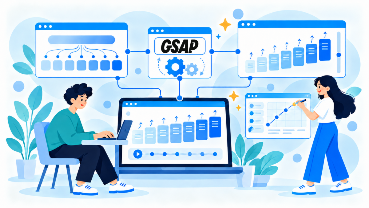 GSAPで一文字ずつテキストをアニメーションさせる