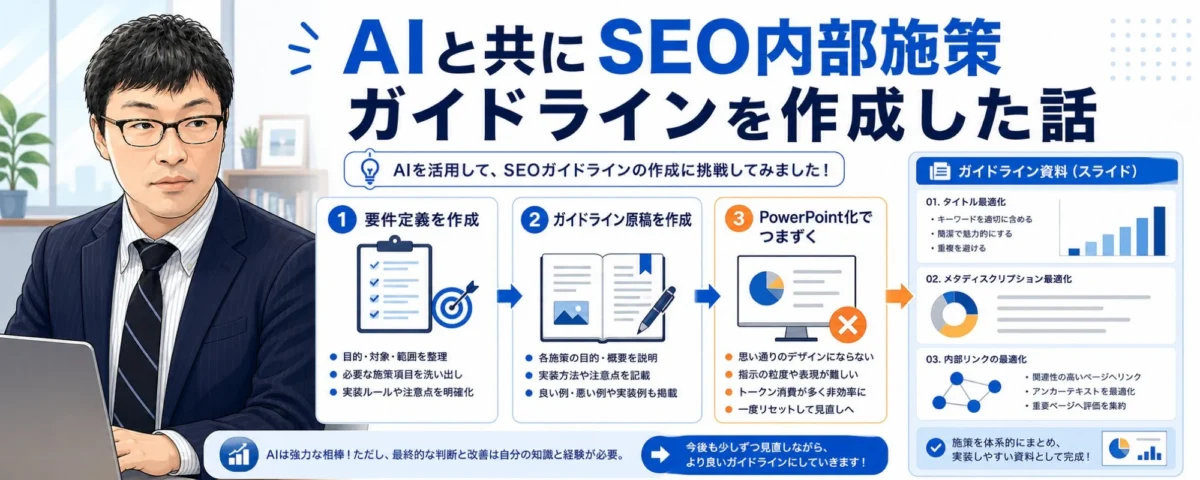 AIと共にSEO内部施策ガイドラインを作成した話